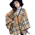 New style 2017 winter ladies fall computer blanket scarf knitted stripe women winter poncho